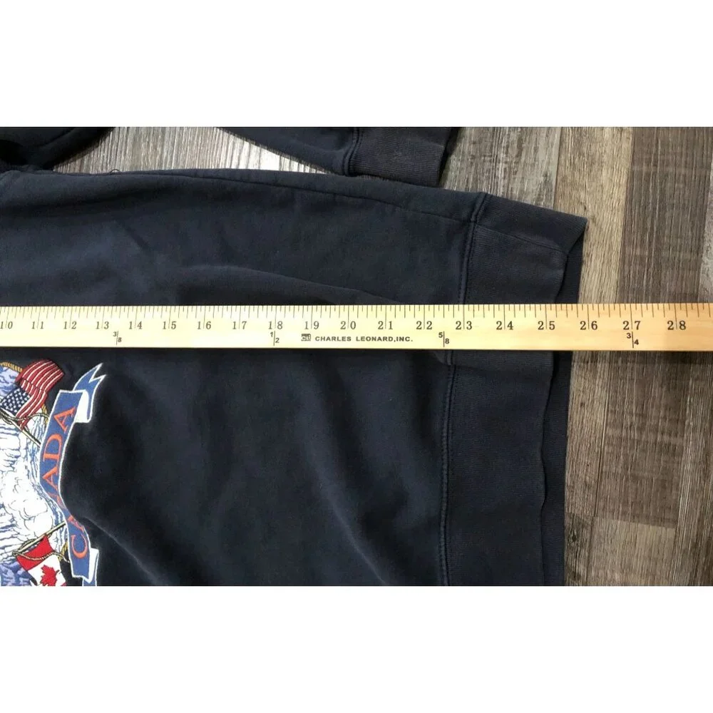 John Galt Adult Medium Niagara Falls Canada Embroidered Sweatshirt Blue - Picture 5 of 5